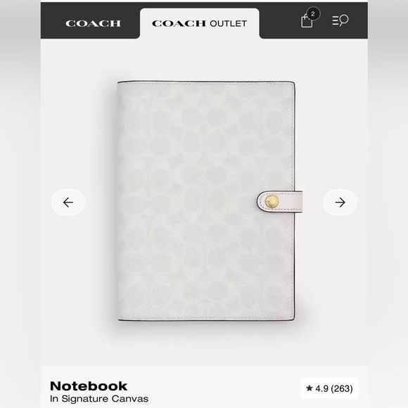 Coach Notebook & Pencil case in Chalk / White - Picture 10 of 15